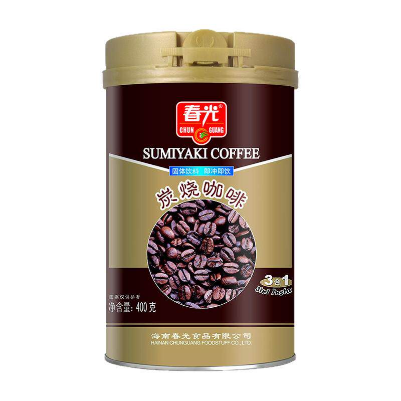 春光海南炭烧咖啡3合1内配勺子