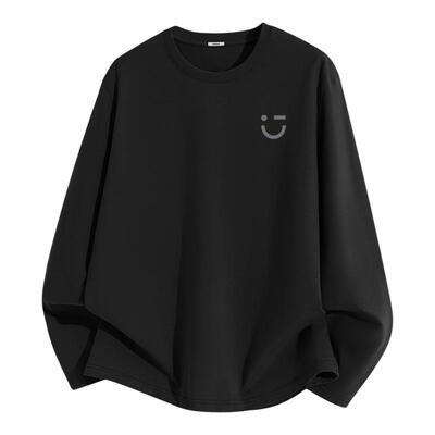 名创优品潮牌100%纯棉长袖t恤男
