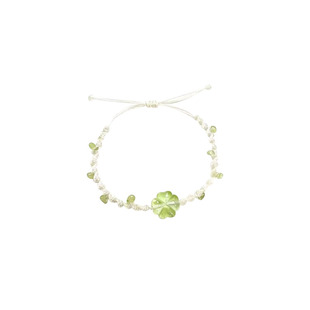 好运四叶草手链女款高颜值手工编织情侣小众百搭手绳送女朋友礼物