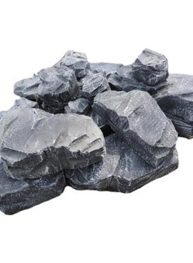 高密度泡沫仿真石头假山造景定制