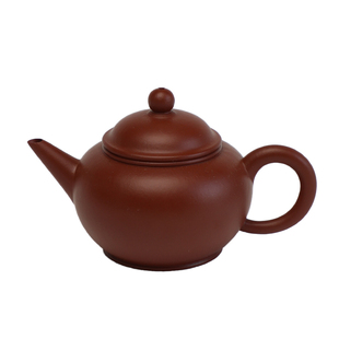 昊陶 水平壶真正全手工 小煤窑朱泥小品 宜兴原矿紫砂壶传统