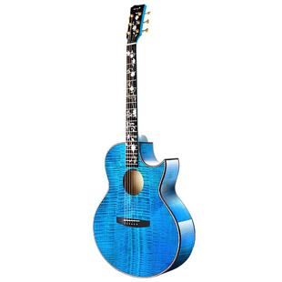 【ENYA】恩雅九周年限量款 花海民谣41寸吉他艺术家系列全单板