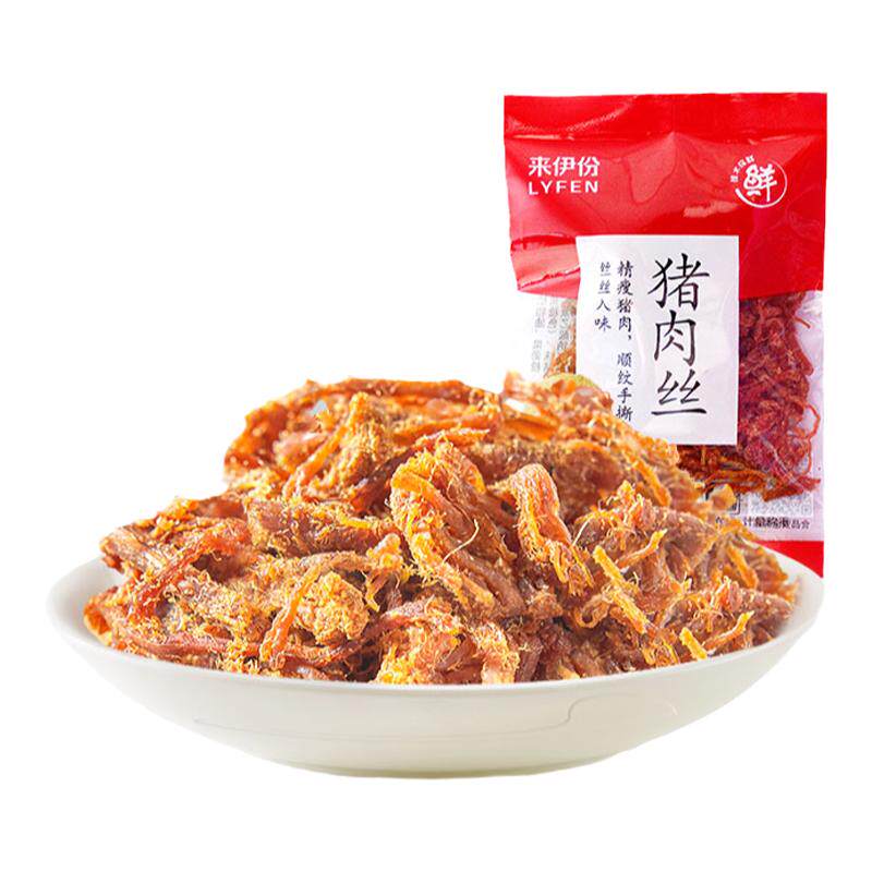 来伊份猪肉丝500g手撕猪肉条正品