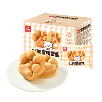 a1熊掌蛋糕儿童学生营养早餐面包