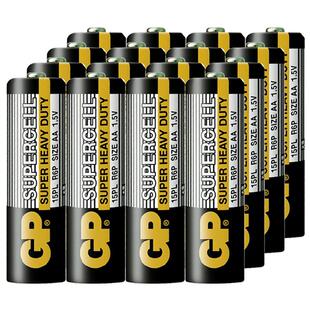 GP超霸5号电池7号碳性电池电视空调遥控器钟表正品aaa电池五号七号玩具挂钟鼠标话筒一次性普通干电池1.5V