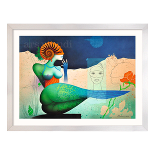 阿斯蒙迪德国进口名家贝克尔亲笔签名限量版画艺术品客厅装饰画