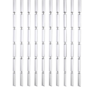 新款人鱼姬水晶珠帘玄关客厅隔断帘过道免打孔短门帘吊饰贝壳屏风