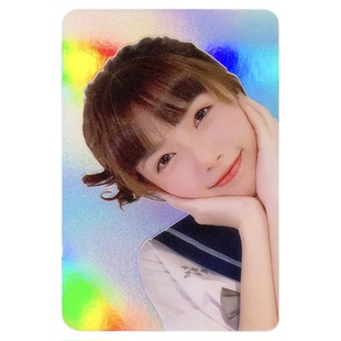 沉墨纸品逆向镭射小卡定制闪卡打印二次元动漫谷美制作来图印刷卡