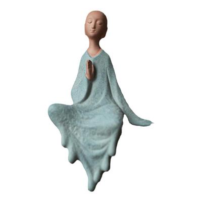 聚顺缘紫砂小和尚茶桌装饰摆件