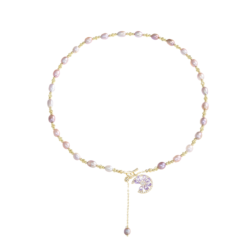 紫霞仙子轻奢珍珠项链设计感优雅气质2023新款复古小众爆款锁骨链