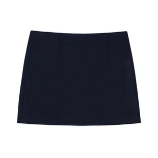 SPELLEDIT2025冬季新品毛呢迷你裙韩系时尚短裙半身裙气质复古女