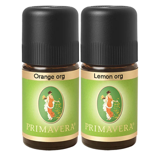 特价甜橙柠檬有机单方精油2瓶套装乐活德国PRIMAVERA官方正品10ML