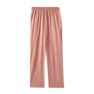 100%纯棉睡裤新疆棉春夏休闲长裤女款舒适大码家居裤纯色直筒单裤