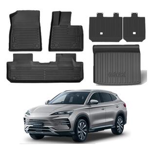 适用比亚迪Sealion6脚垫BYD Sealion7全天候防水TPE尾箱垫靠背垫