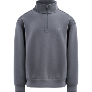 本来BENLAI男童云感柔宽松半拉链立领卫衣2026春季新款BTTW60005