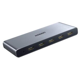 绿联HDMI分屏器4进1出多画面分割器dnf搬砖地下城4开电脑同步hdmi分配器屏幕切换器
