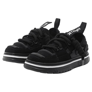 OETZI冰人奥兹厚底休闲鞋女秋冬低帮运动鞋男舒适透气丑萌鞋时尚