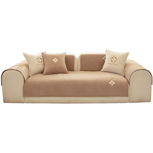 雪尼尔沙发垫2026新款四季通用沙发套罩轻奢高级感盖布防滑坐垫子