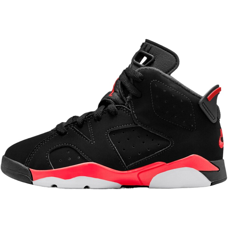 NIKE耐克儿童JORDAN 6 RETRO黑红运动训练篮球鞋IQ1277-001