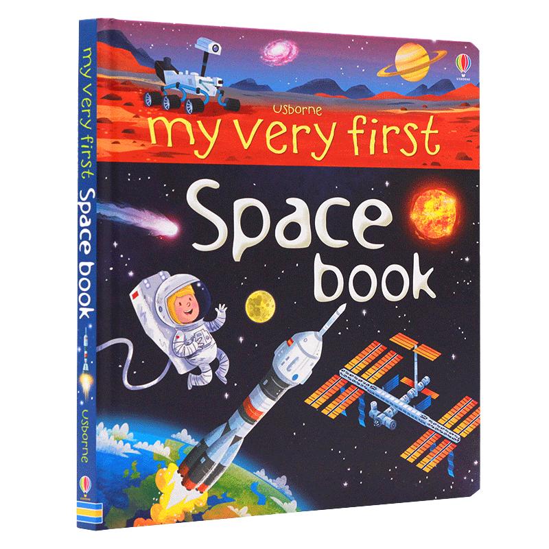 Usborne出品我的首本太空书进口英文原版绘本 my very first Space book精装纸板大开儿童科普图画书太空学生课外英语阅读