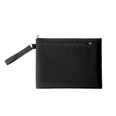 杰利LOGO米高纯色防水拉链文件袋