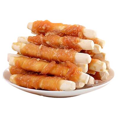 狗狗磨牙棒宠物零食鸡肉鸭肉缠牛皮磨牙洁齿清新口气狗狗咬胶零食