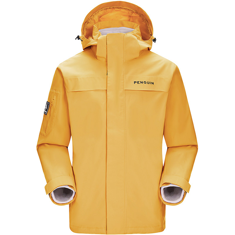 企鹅「风盾」三合一冲锋衣女2025秋冬新款户外登山服三防夹克外套