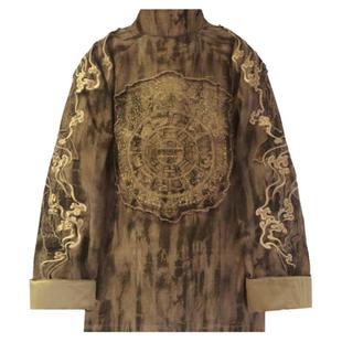 半闲集<九宫八卦>扎染刺绣男士中式唐装中国风春秋外套国潮上衣