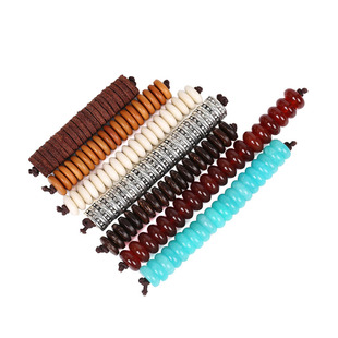 真牛皮文玩隔片隔珠垫片组椰壳玛瑙橄榄核黄铜手串星月菩提配饰