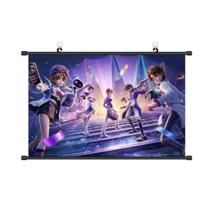 第五人格BLK战队电竞皮海报挂画IDVES游戏周边房间免打孔装饰壁画