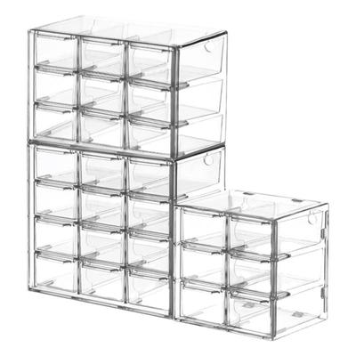 米木桌面抽屉式收纳盒透明