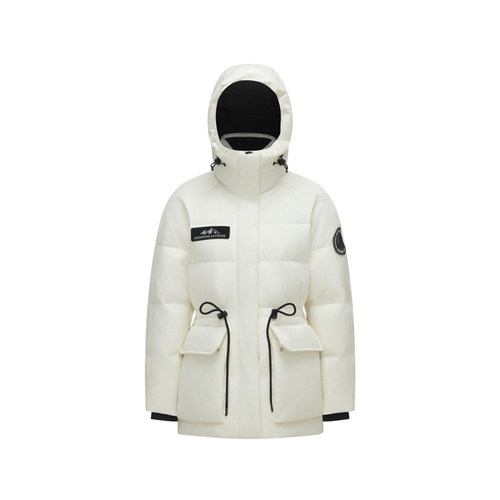 波司登爆款鹅绒羽绒服极寒抽绳收腰显瘦蓄热高蓬鹅绒廓形羽绒服女