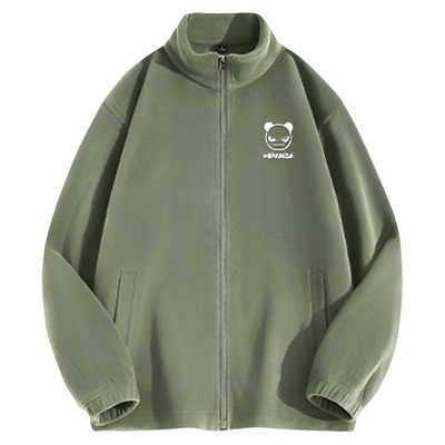 摇粒绒外套hipanda立领冬宽松