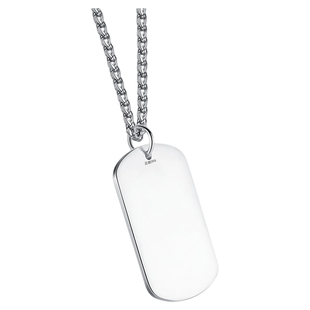 999纯银情侣项链男女款个性潮牌吊坠定制彩色照片足银牌纪念礼物