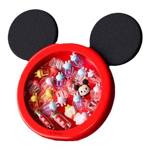 迪士尼脐带收藏盒胎毛发纪念品保存盒婴儿宝宝装肚脐收藏瓶制作的