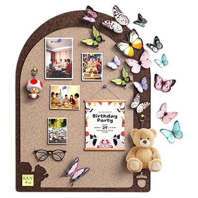 小睿仕拱形松鼠毛毡板不伤墙