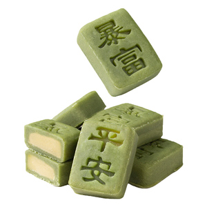 桃山皮绿豆冰糕抹茶绿豆茶糕点心零食平安暴富甜品台下午茶点代餐