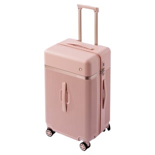 袋鼠皮箱女款2025新款女士行李箱24寸可坐人拉杆箱结婚陪嫁密码箱