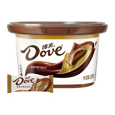 德芙牛奶巧克力234g×1碗×1组