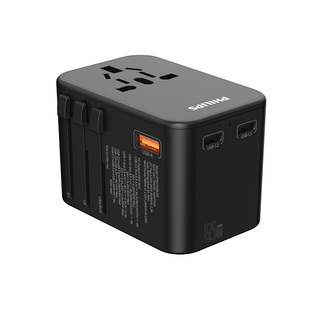 飞利浦全球通用GaN氮化镓65W快充英标欧标日本万能转换插头插排