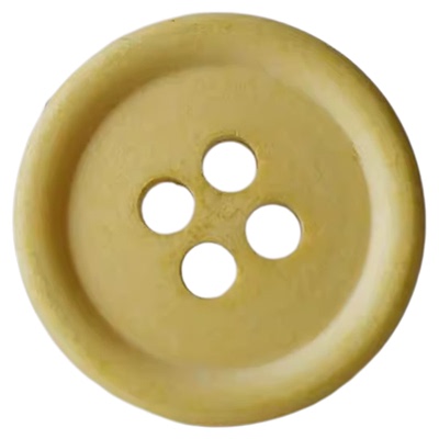 棉主成分浅柑橘黄色纽扣