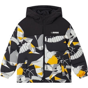 石墨烯发热|361童装男童连帽羽绒服2025秋冬儿童中大童外套上衣