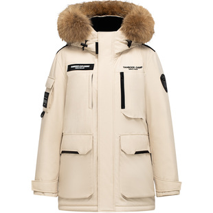 坦博尔户外新工装羽绒服男女同款连帽加厚冬派克服外套90鸭绒防风