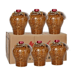 女儿红绍兴黄酒精品五年5年老酒整箱装半干型加饭花雕酒