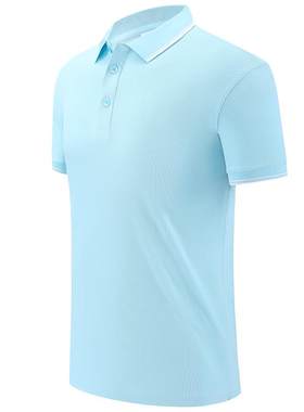 夏季Polo衫订制企业冰丝棉工作服T恤翻领短袖定做文化衫印字logo