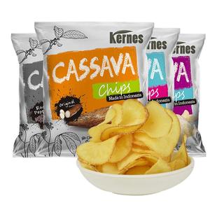 克恩兹木薯片60g*3包黑胡椒味烧烤薯片吃货解馋印尼进口休闲零食