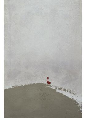 原创新中式风客厅手绘油画