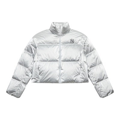 MLB保暖立领短款女士羽绒服外套