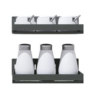 免打孔洞洞板厨房置物架调料架壁挂式盘架碗架墙上收纳架宿舍浴室