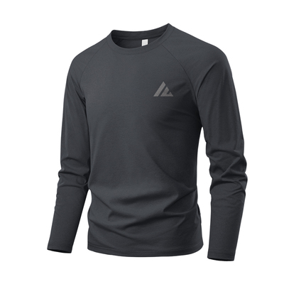 真维斯运动长袖T恤男士打底衫速干衣男款排汗跑步健身训练服男L